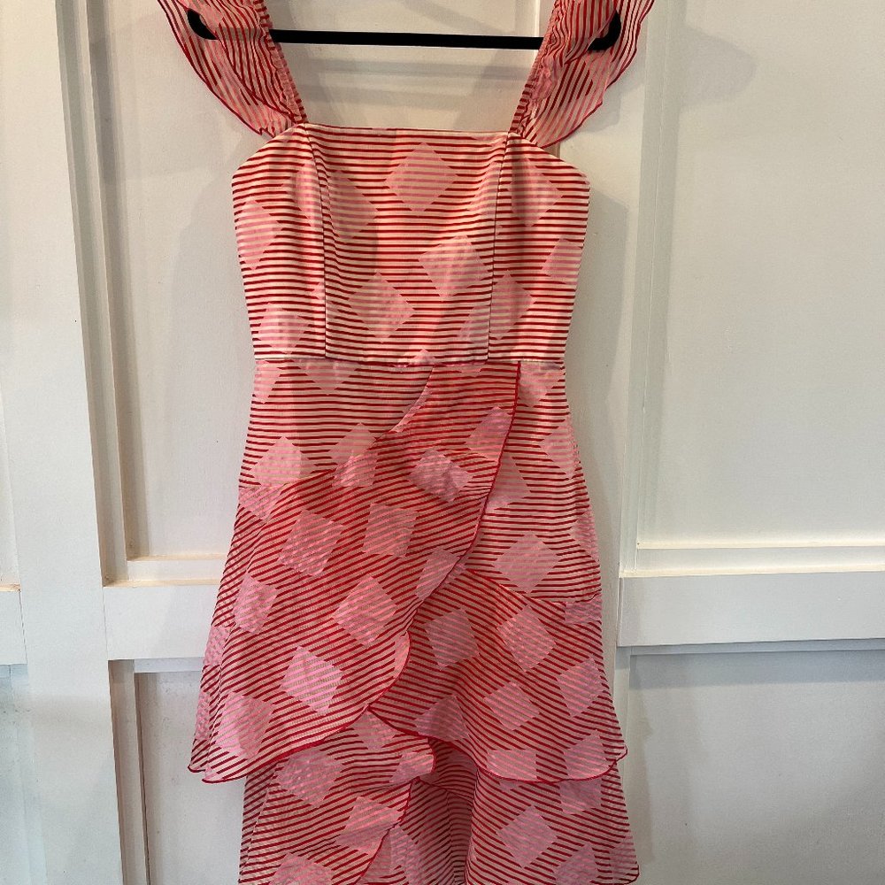 Alice + Olivia | Angelita Striped Midi Dress | NWT